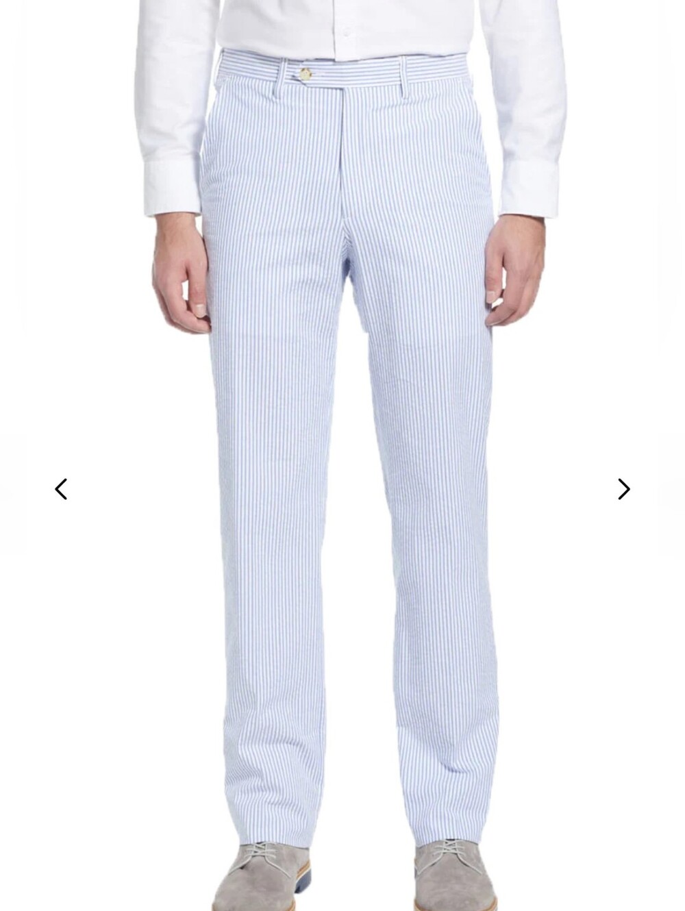 *Like New* Berle Mens Seersucker Pant Navy White Stripe Cotton Golf Preppy 42